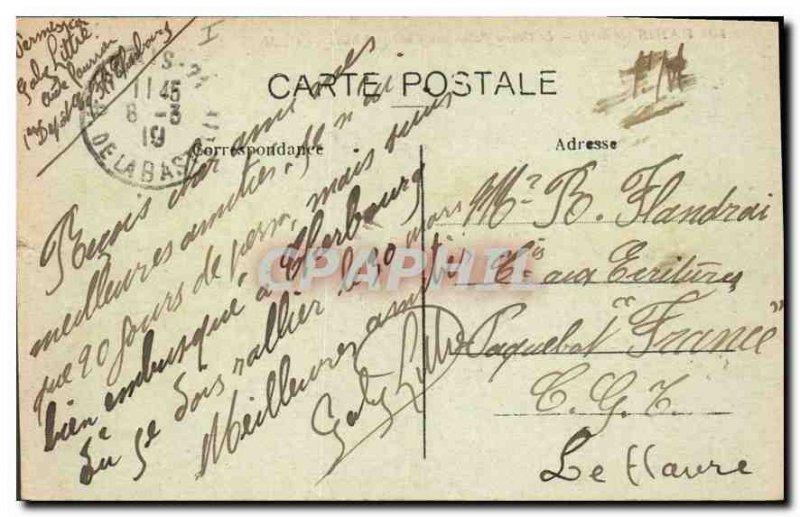Postcard Old Paris 8th stop the Grand Palais des Champs Elysees