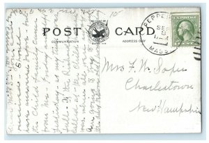 c1910 Covered Bridge East Pepperell Massachusetts MA Posted Antique Postcard 
