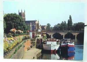 Pride of the Midlands & River King Pleasure Boats North Quay Worcester Postcard