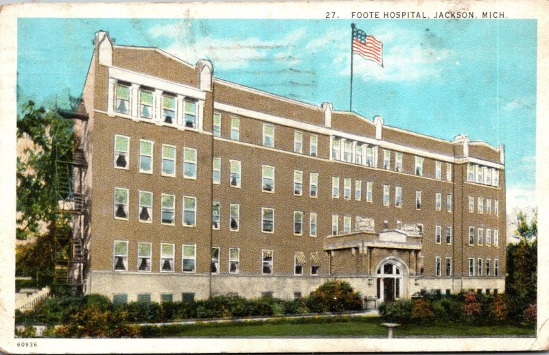 Michigan Jackson Foote Hospital 1926