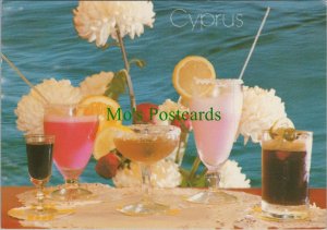 Food & Drink Postcard - Cyprus - Alcohol - Drinks and Cocktails  RR13821