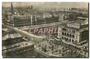 Postcard Old Paris and his wonderful panorama on the place du Chatelet and th...