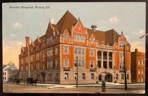 Vintage Postcard 1914 Proctor Hospital, Peoria, Illinois (IL)