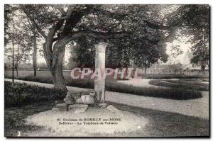 Around Romilly sur Seine Postcard Old Sellieres the tomb of Voltaire