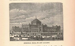 1876 Victorian Memorial Hall Engraving 2T1-57