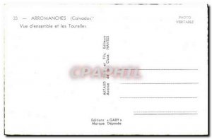 Modern Postcard Arromanches Overview and Turrets