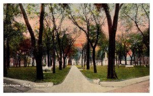 Postcard ROAD SCENE Ottawa Illinois IL AP7053