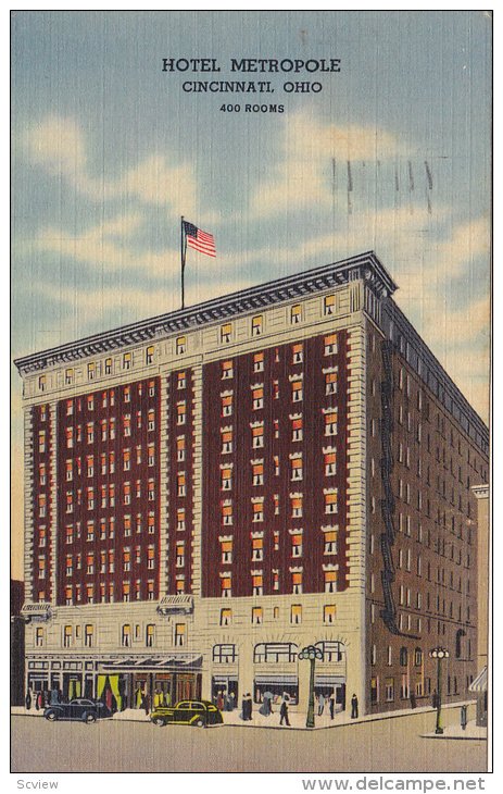 Hotel Metropole, CINCINNATI, Ohio, 30-40's