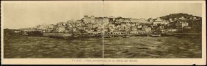 spain, VIGO, Vista Panoramica de la Ribera del Berbes, Double Panorama (1920s)