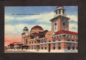 AL Terminal Railroad Train Station Depot Birmingham Alabama Postcard