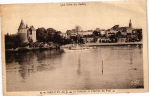 CPA (La Cote de Jade) - PORNIC - Le Chateau et l'Entrée du Port (242545)