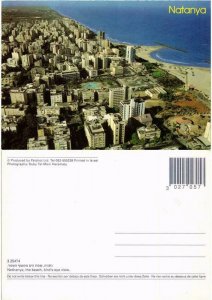 CPM AK Netanya the beach bird's eye view ISRAEL (733972)