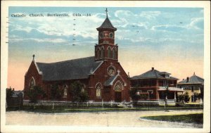 Bartlesville Oklahoma OK Catholic Church Vintage Postcard