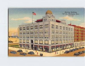 Postcard Sterling Building, Chicago, Illinois