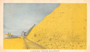 Texas Sulphur Industries Loading on Train Vintage Postcard AA70082