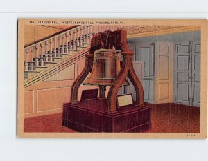 Postcard Liberty Bell, Independence Hall, Philadelphia, Pennsylvania