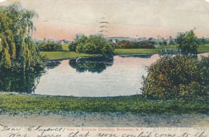 Riverside Cemetery Scene, Rochester, New York - pm 1907 - DB