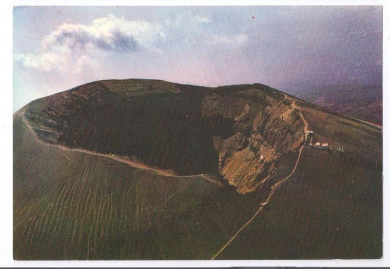 Italy Napoli Vesuvio Naples Vesuvius Crater Volcano Aerial