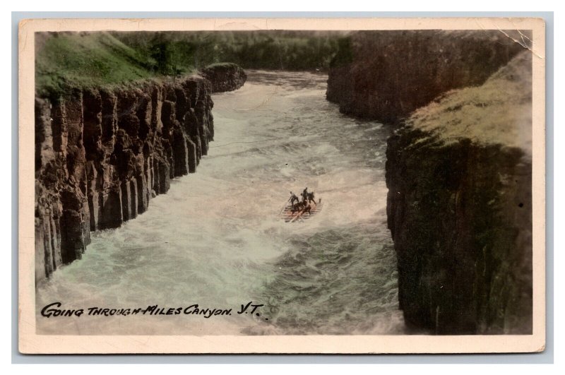 Rafting Through Miles Canyon Yukon Territory Alaska Postcard