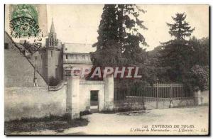 Old Postcard Tours Surroundings L & # 39abbaye Marmoutier L & # 39entree