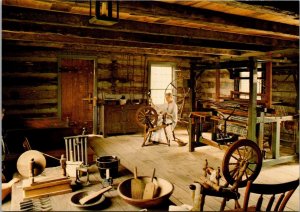 Canada Ontario Kitchener Doon Pioneer Village Weaving House Interior View