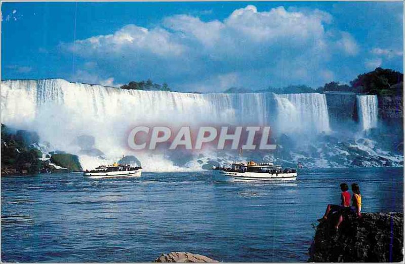 Modern Postcard Niagara Falls Canada The Maid of the Mist boats Tourist excur...