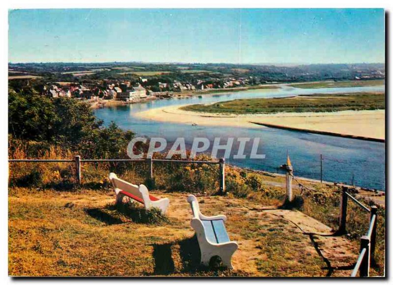 Postcard Modern Carteret Panorama on the Havre Port