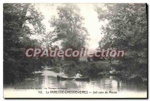 Postcard Old La Varenne Chennevieres Nice corner Marne