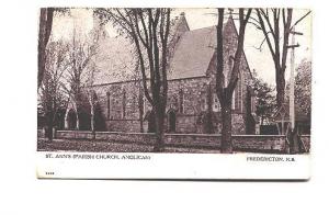 St Anns Parish Church, Anglican, Fredericton New Brunswick, Used 1908, Warwick