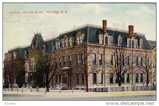 SChool for the Blind , Halifax, Nova Scotia , Canada , PU-1909 #2