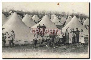 Old Postcard Boxing Camp Valbonne General view of tents Army