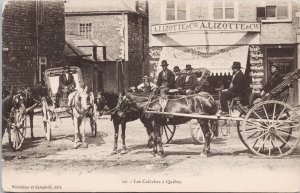 Les Caleches a Quebec QC Que Horses Carriage Lizotte & Co Unused Postcard H40