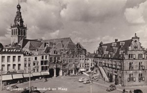 Nijmegen St. Stevenskerk En Waag Bata Superstore Real Photo Dutch Postcard