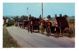 PA - Amish/Mennonite Culture. Leaving Sunday Church Services