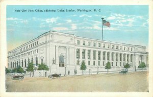 Washington DC Union Station & Post Office White Border Postcard Unused