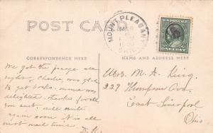 E84/ Mt Pleasant Ohio RPPC Postcard Jefferson County 1909 M.P. Church