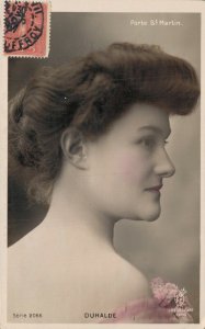 Porte St Martin Duhalde Portrait Beautiful Lady RPPC 06.34