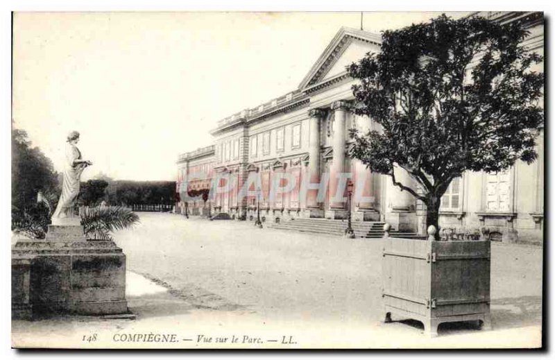 Old Postcard Compiegne Park View