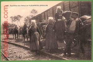 ah2905 - FRANCE - VINTAGE POSTCARD - Plougastel-Daoulas TRAIN-
