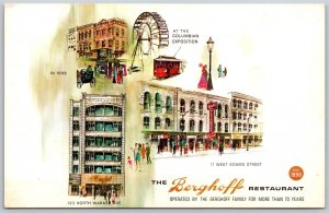 Vtg Chicago Illinois IL The Berghoff Restaurant Postcard