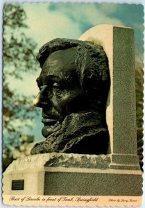 M-49286 Bust of Lincoln in Front of Tomb Springfield Illinois