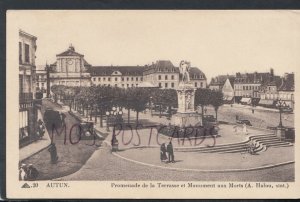 France Postcard - Autun - Promenade De La Terrasse Et Monument Aux Morts RS17567