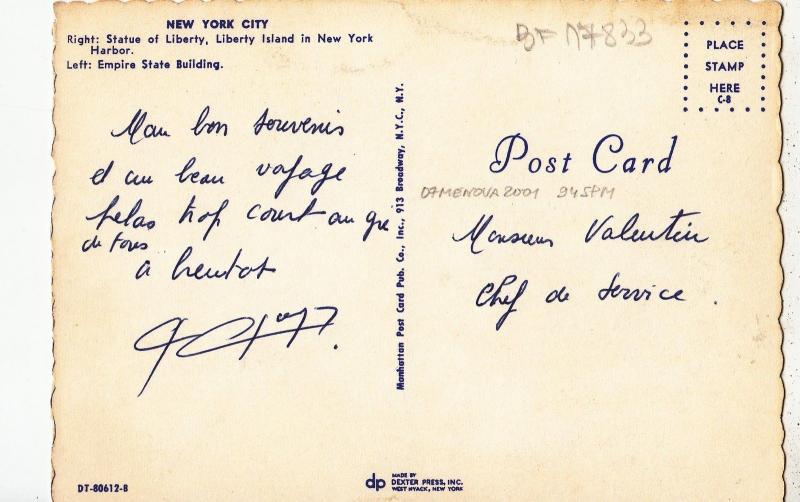 BF17833  multi views  statue of liberty new york city  USA front/back image