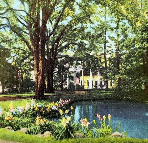 Glen Iris Inn Letchworth State Park Postcard Hotel New York Gorge c1930s DWS5D