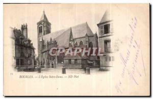 Old Postcard Bourges The Notre Dame