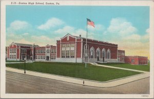 Postcard Easton High School Easton PA