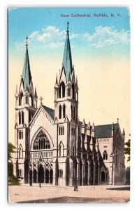 Postcard New Cathedral Buffalo N. Y. New York