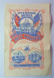 1909 Liverpool Homes For Aged Mariners Pamphlet