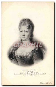 Old Postcard Elisabeth d & # 39Orleans Duchess of Berry