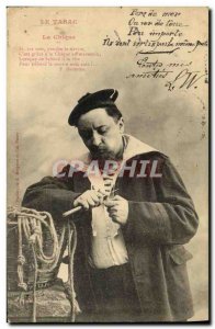 Old Postcard Fantasy Tobacco chiqe Man Marin